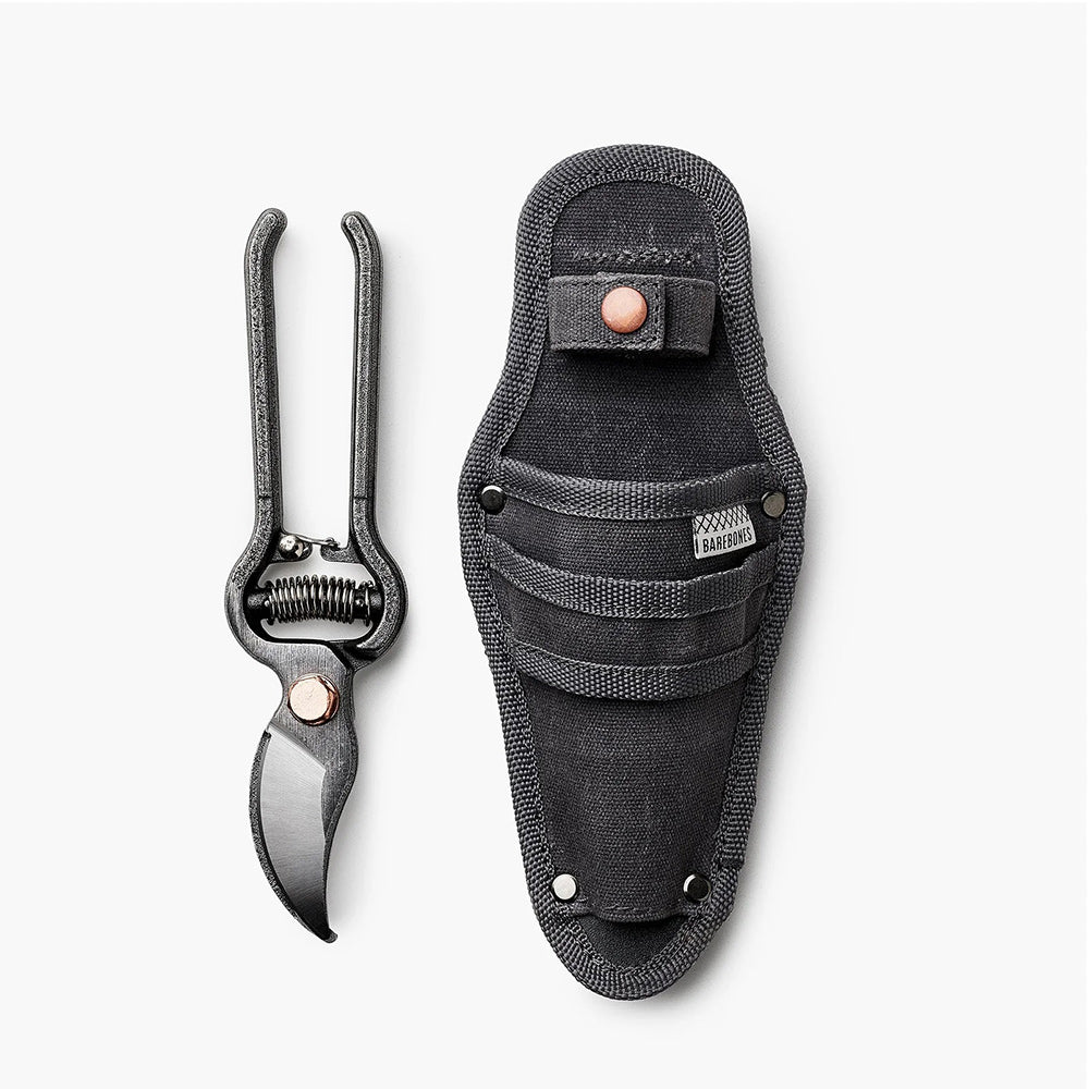 Barebones Steel Pruners With Sheath